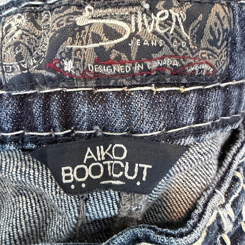 Y2K Silver Aiko Bootcut Lowrise Jeans - Picture 3 of 8